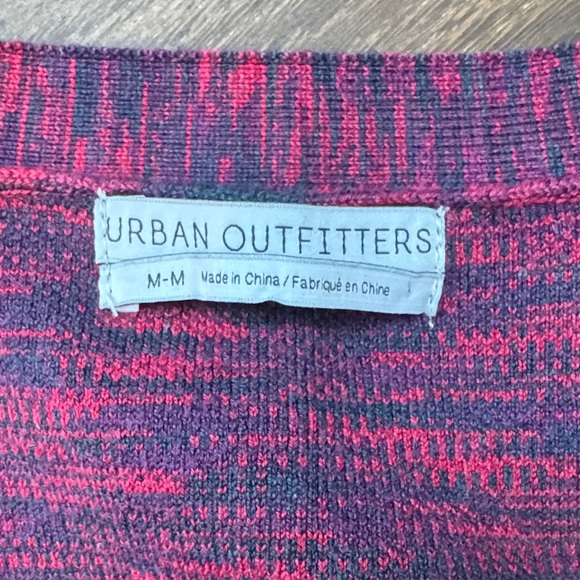 Urban Outfitters Burgundy and Black Knit Cardigan - Picture 2 of 2